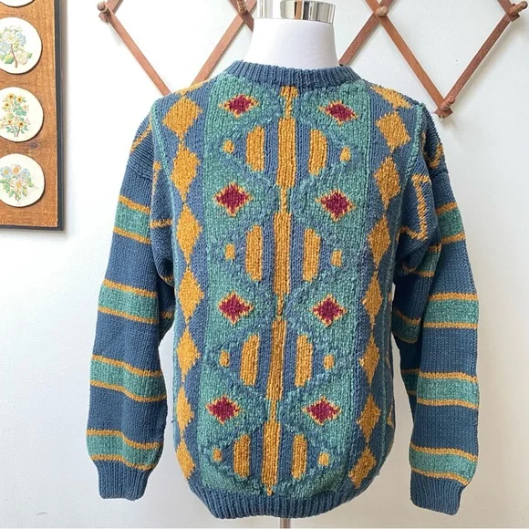 Vintage Dior Hand Knit Heavyweight Sweater - Picture 1 of 14